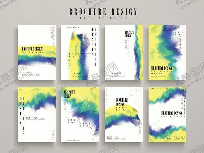 编号：14808011151651484913【酷图网】源文件下载-水彩风格宣传册模板