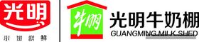 光明牛奶棚logo