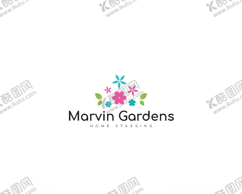 植物花纹Logo淡雅枝l标志字母l森系