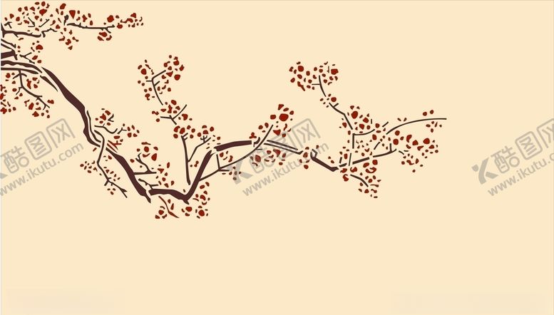 编号：24178809151002005473【酷图网】源文件下载-硅藻泥梅花背景