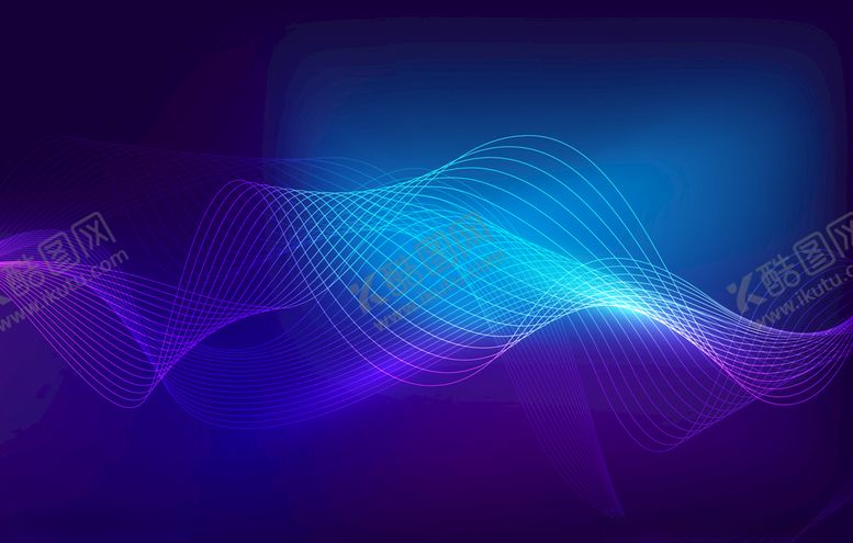 编号：44422510021335479923【酷图网】源文件下载-波浪多彩动感抽象背景
