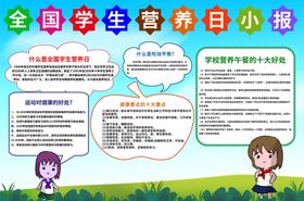 全国学生营养日手抄报