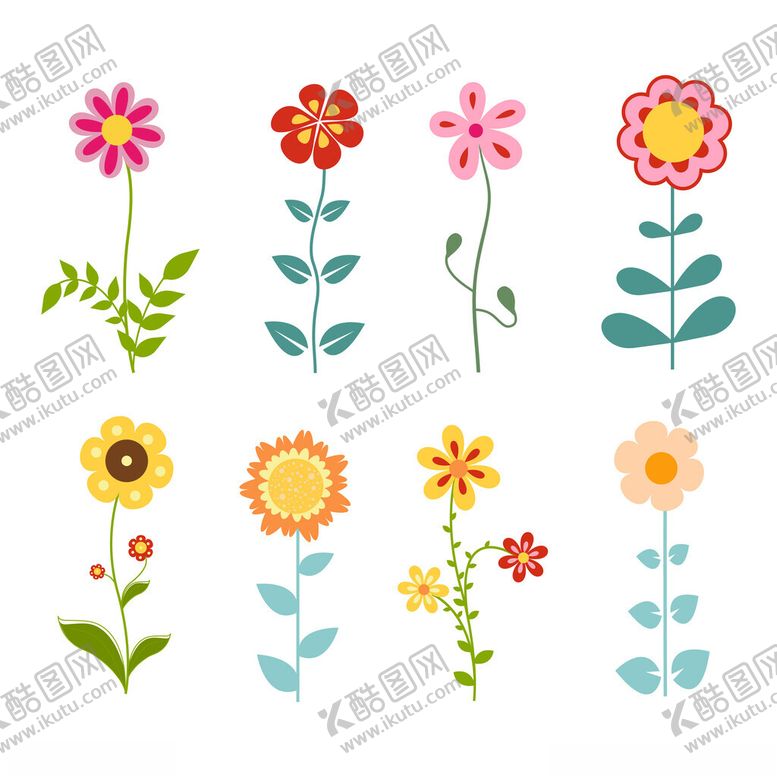 编号：82535002130530228234【酷图网】源文件下载-卡通花朵