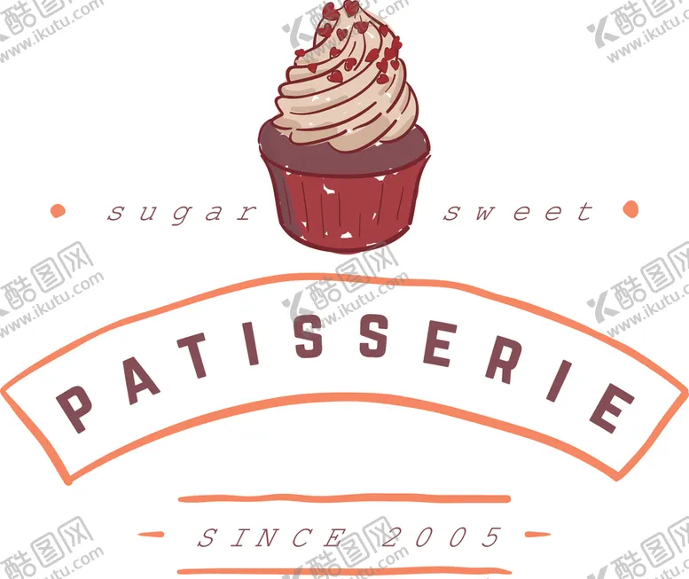 编号：56547409092343046257【酷图网】源文件下载-奶油巧克力点心插画