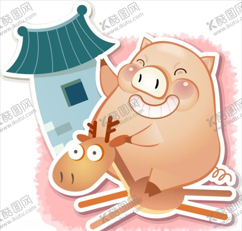 编号：39366110260642068438【酷图网】源文件下载-矢量金猪宝宝