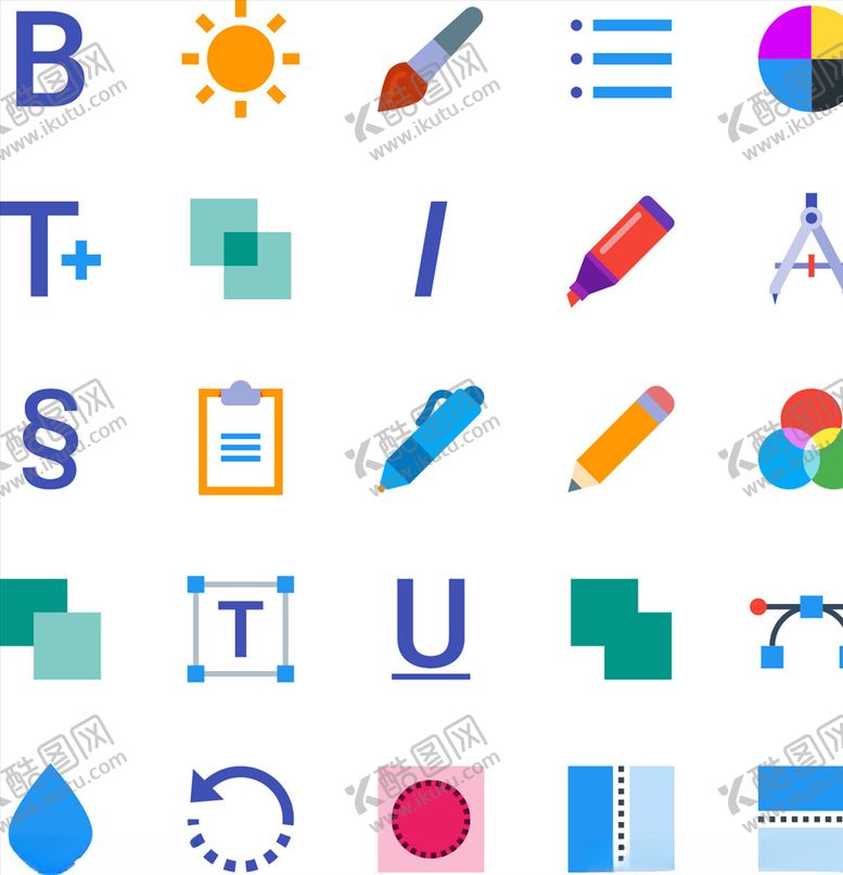 编号：94458709292319394707【酷图网】源文件下载-彩绘图标