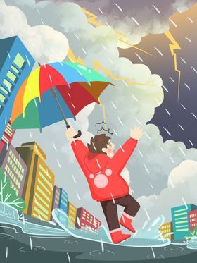 日常生活插画梦幻插画儿童插