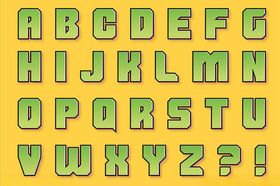 卡通字母