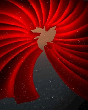 曲线背景炫彩肌理动感