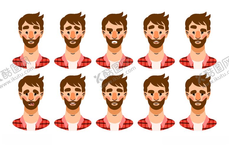 编号：36543410021302089325【酷图网】源文件下载-不同表情