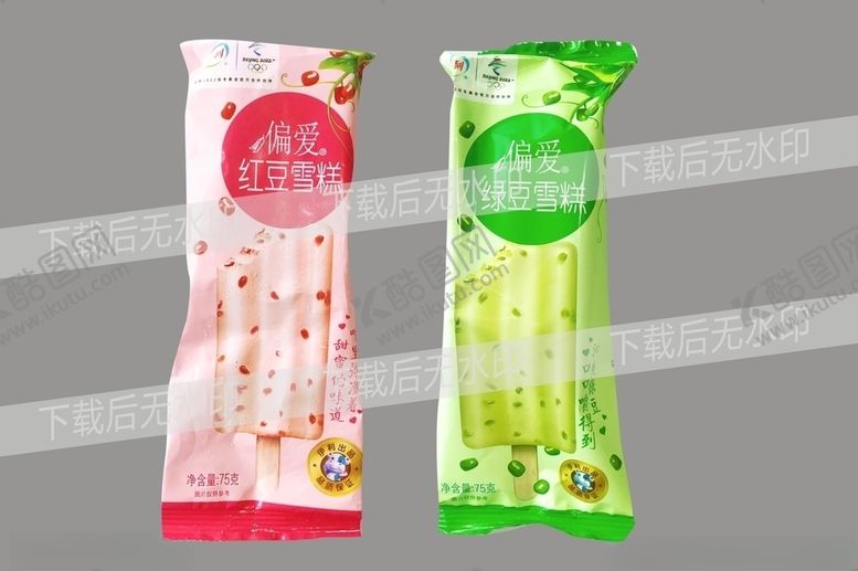 编号：53739106190454156917【酷图网】源文件下载-伊利偏爱红豆绿豆雪糕冰淇淋