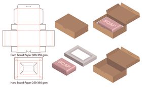 纸质包装盒刀模设计图
