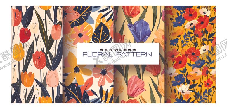 编号：54545009221854201690【酷图网】源文件下载-多彩花卉图案布料展示