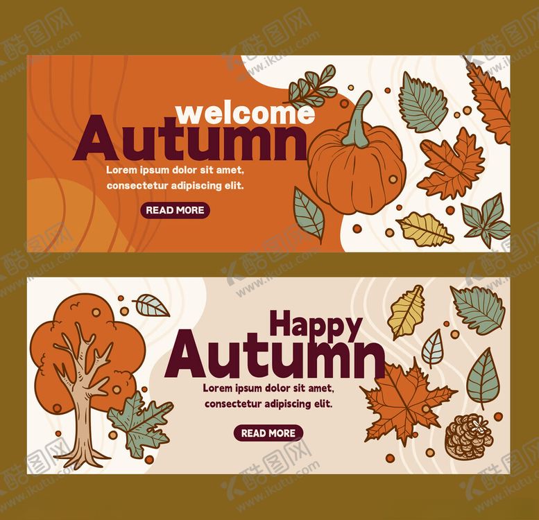 编号：53259811142244333093【酷图网】源文件下载-秋季主题横幅设计