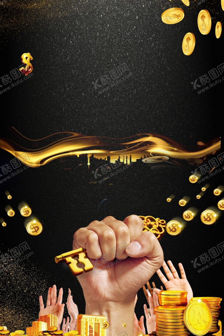 编号：46913804180113522976【酷图网】源文件下载-黑金背景