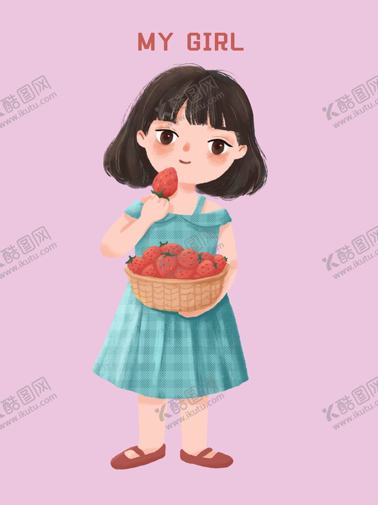 编号：41506210091821285124【酷图网】源文件下载-卡通女孩