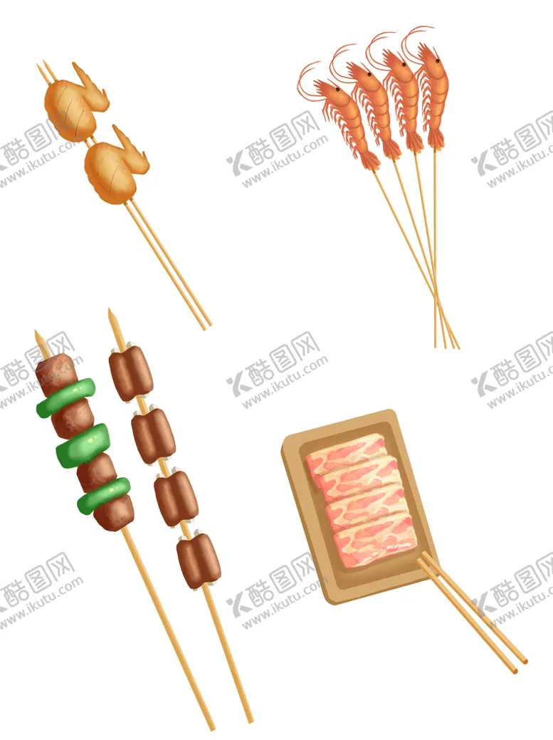 编号：40631909190908078354【酷图网】源文件下载-烤肉串素材