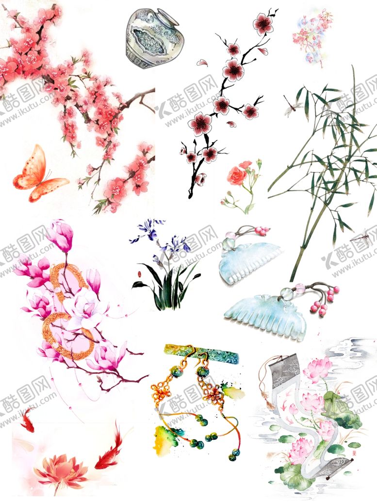 编号：87267410140030442250【酷图网】源文件下载-水彩古风