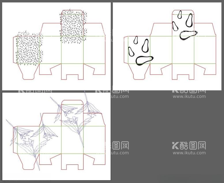 编号：65232212160521224931【酷图网】源文件下载-多款包装盒设计矢量图形元素