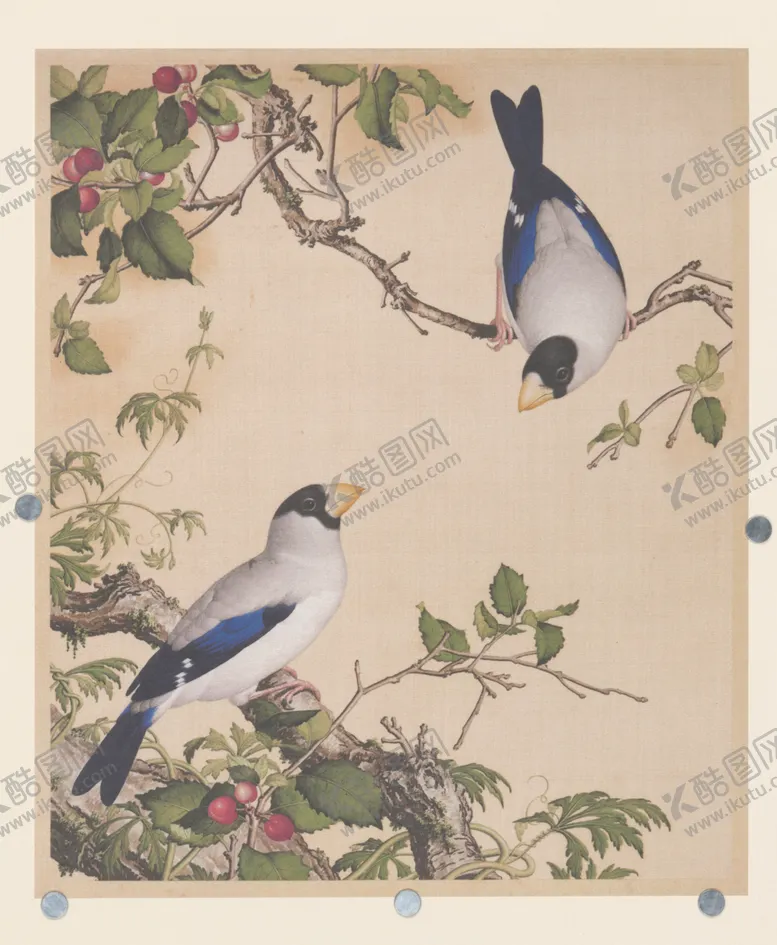 编号：49545507010511273957【酷图网】源文件下载-花鸟工笔装饰画