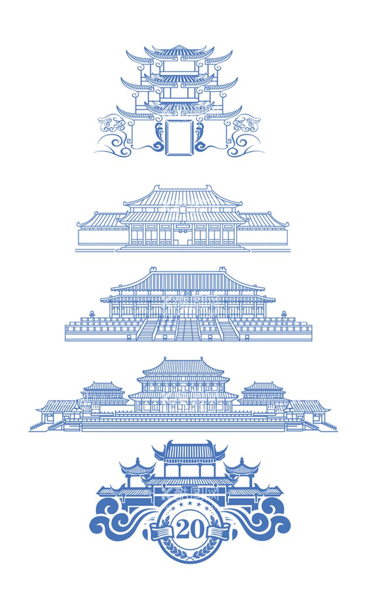 编号：75146309140623261508【酷图网】源文件下载-古代建筑塔楼宇