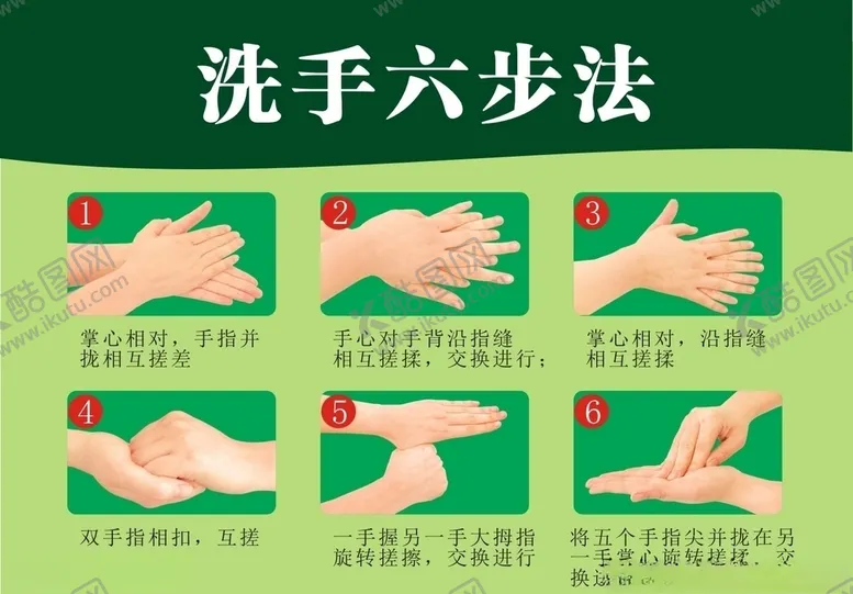 编号：79511104271842018644【酷图网】源文件下载-洗手六部法