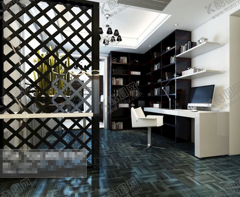 编号：34169810202115383706【酷图网】源文件下载-书房空间