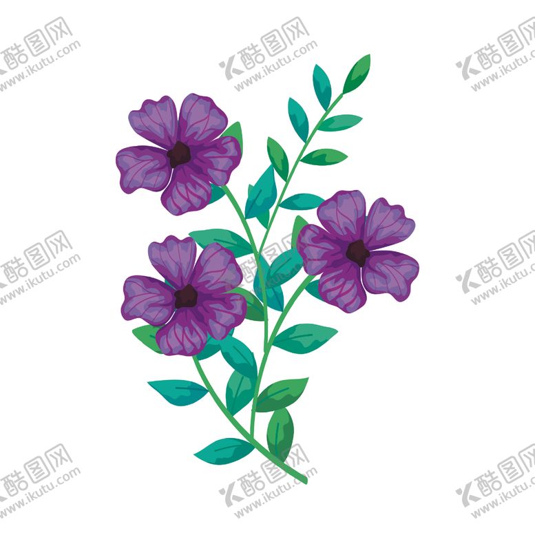 编号：72605604082301203519【酷图网】源文件下载-矢量手绘花朵