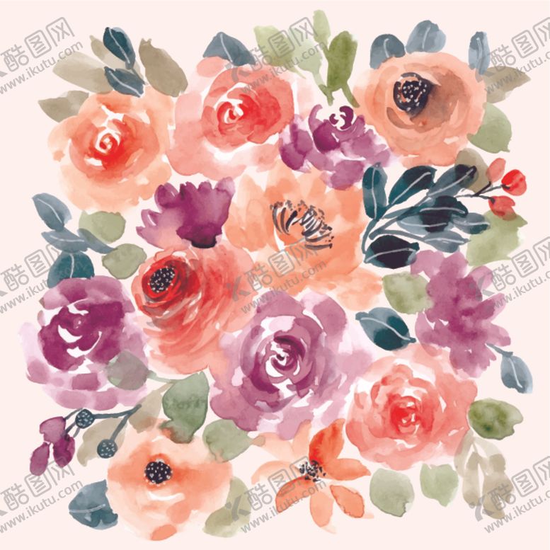 编号：81701009240628219171【酷图网】源文件下载-手绘花