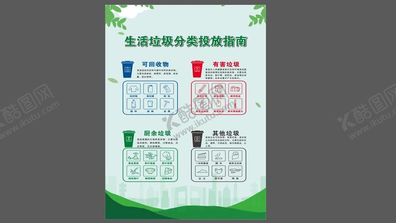编号：48220902030602441976【酷图网】源文件下载-垃圾分类海报