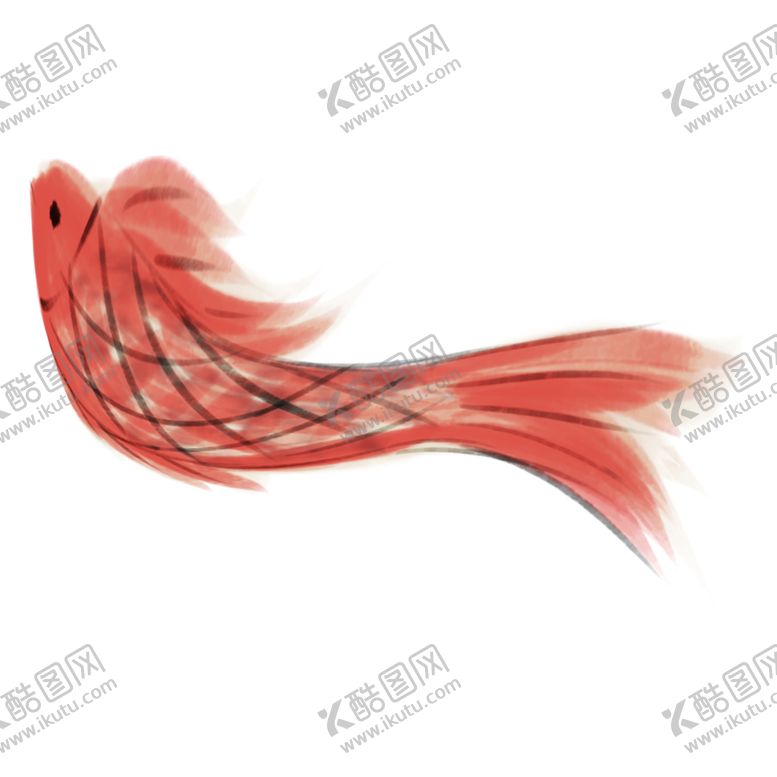 编号：51802002022324539407【酷图网】源文件下载-金鱼锦鲤手绘插画图片