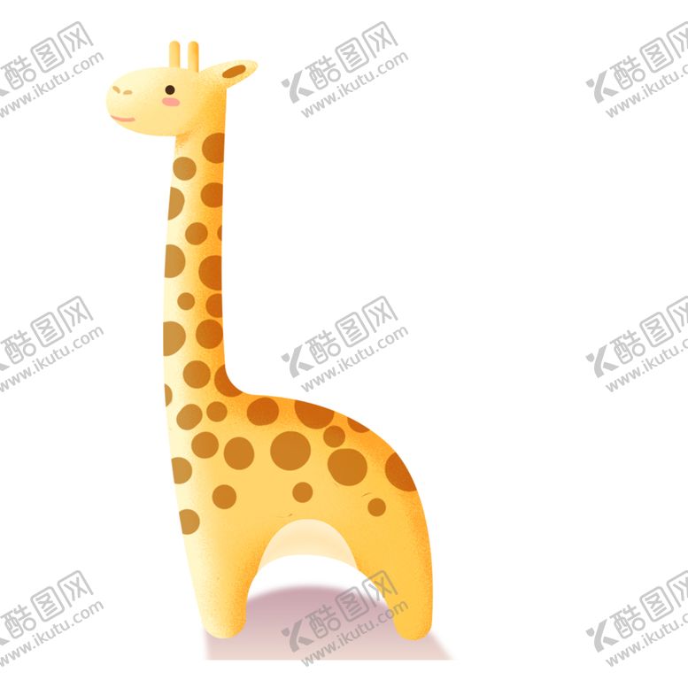 编号：42909007011313175412【酷图网】源文件下载-卡通长颈鹿