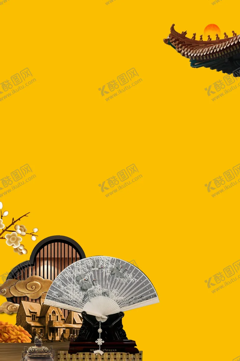 编号：86349906280918441088【酷图网】源文件下载-地产活动复古宣传背景海报素材