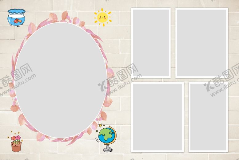 编号：36605507062146022944【酷图网】源文件下载-儿童相册设计模板