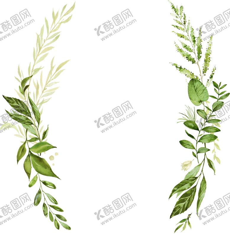 编号：24904405130552334244【酷图网】源文件下载-手绘植物叶子