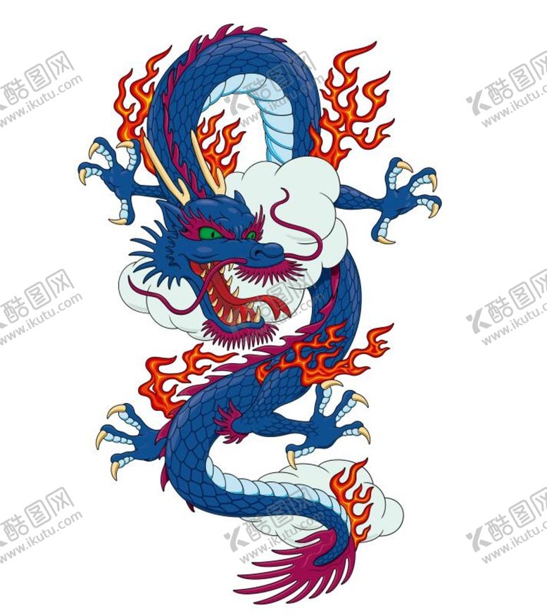 编号：87679701261907295324【酷图网】源文件下载-龙凤呈祥 中国龙 中国凤  龙