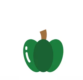 青椒卡通蔬菜矢量图蔬果