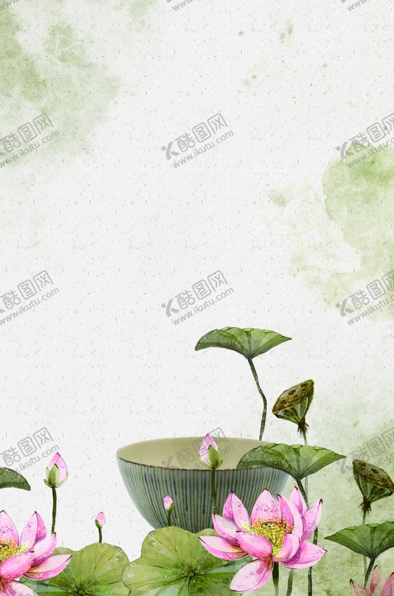 编号：27873407121829125066【酷图网】源文件下载-荷花背景