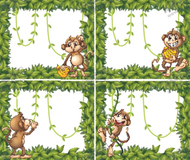 编号：87341310111552325107【酷图网】源文件下载-卡通猴子