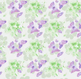 蝴蝶服装印花花型素材印花手绘花大牌