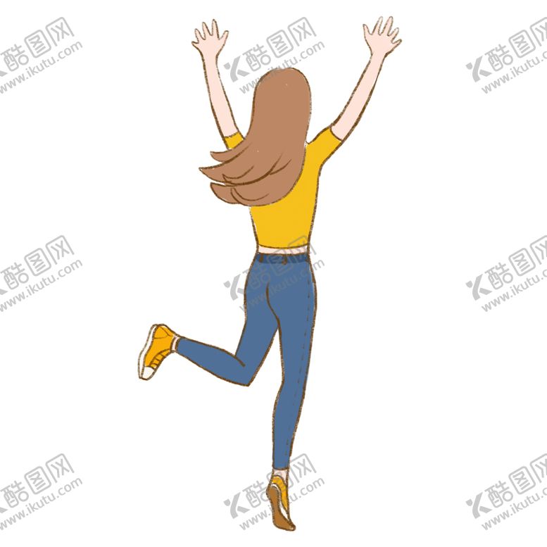 编号：76873705110937377219【酷图网】源文件下载-彩绘人物背影