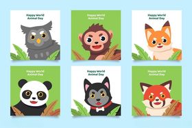 动物主题儿童书籍封面