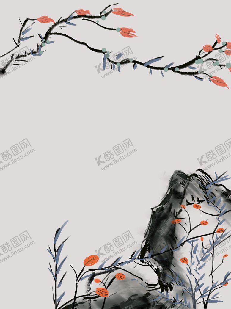 编号：68724510022119043621【酷图网】源文件下载-水墨背景