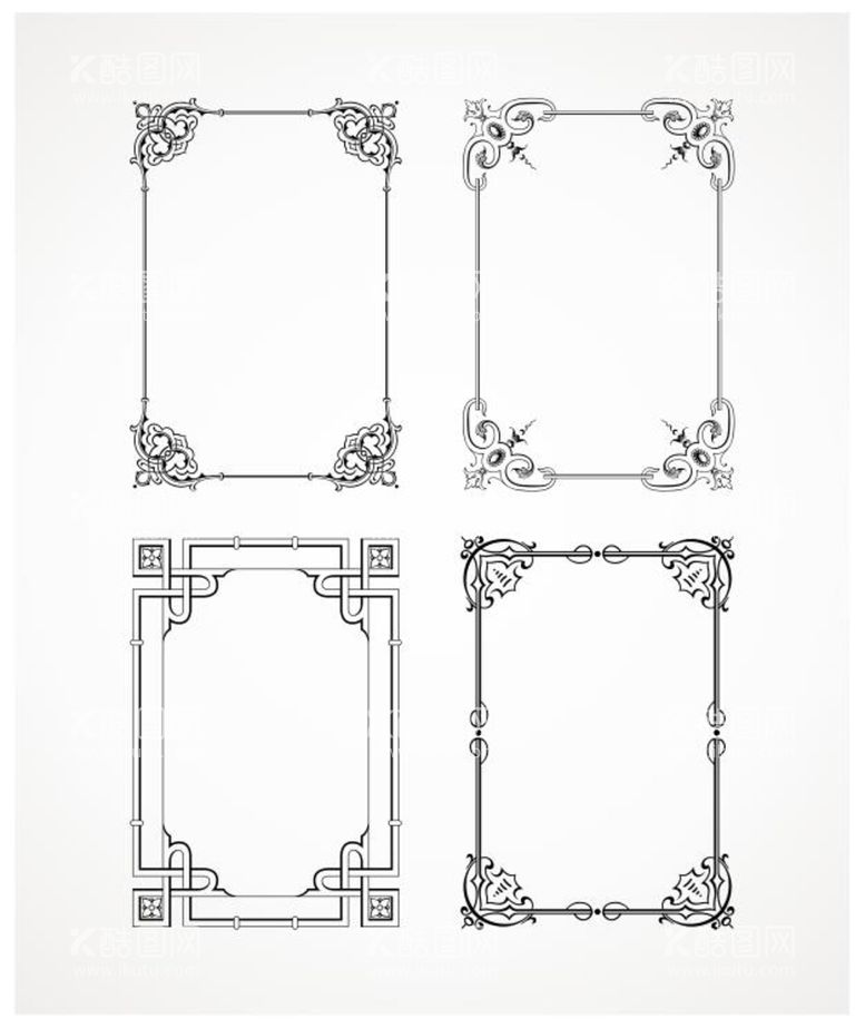 编号：78604210091252332483【酷图网】源文件下载-新中式花纹边框
