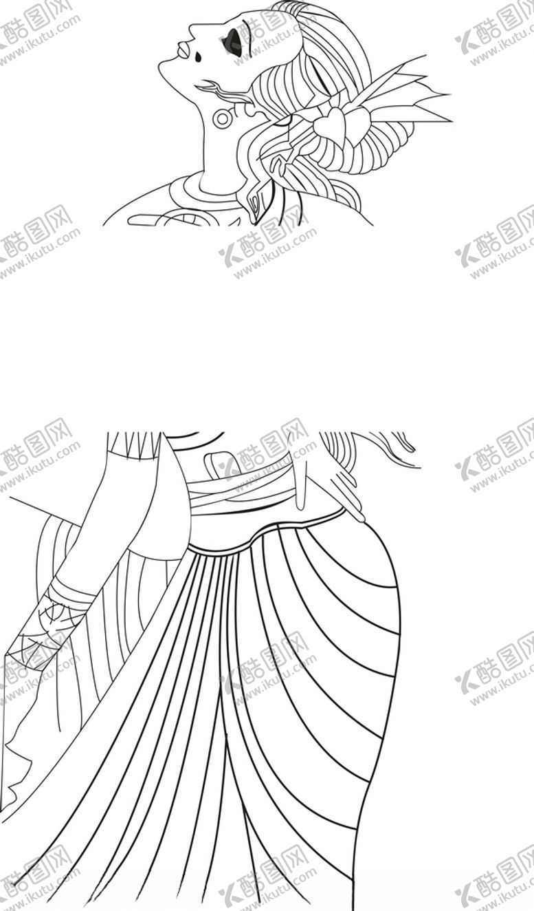 编号：81142407090521152015【酷图网】源文件下载-矢量人物线条