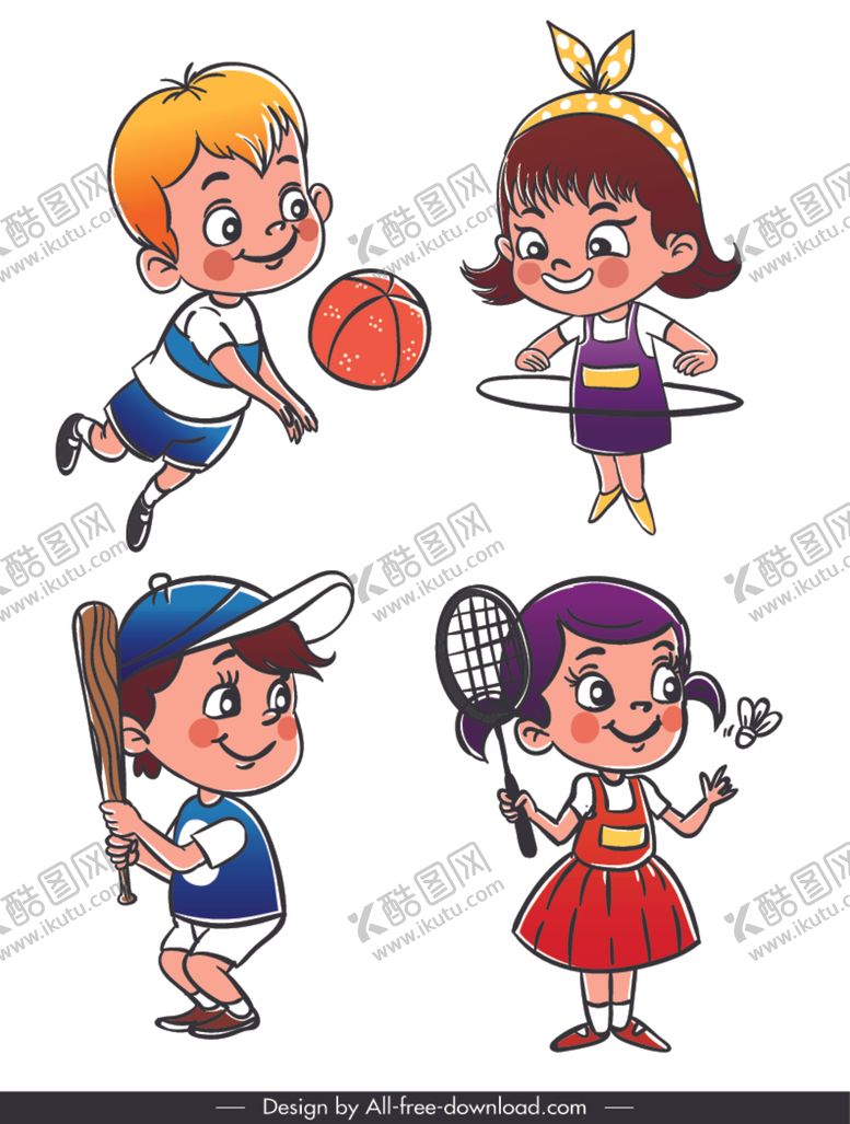 编号：60621210091722042691【酷图网】源文件下载-卡通小孩