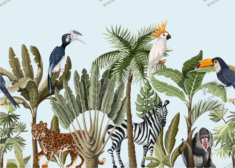 编号：28060310161857059687【酷图网】源文件下载-丛林中的多样野生动物
