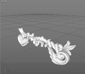 C4D模型欧式雕花