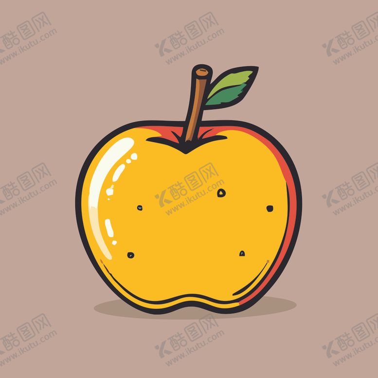 编号：90522412182209446839【酷图网】源文件下载-手绘苹果卡通水果矢量插画