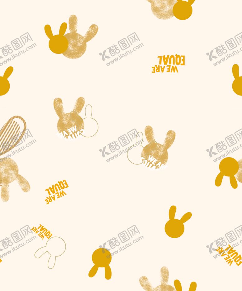 兔子卡通印花数码印花卡通动漫